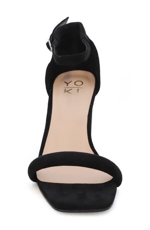 Yoki Selina Ankle Strap Sandal In Black