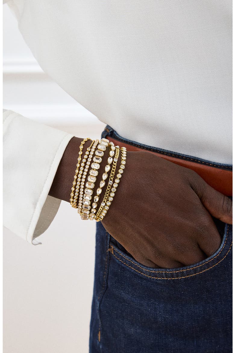 Angie Crystal Tennis Bracelet, Alternate, color, CLEAR