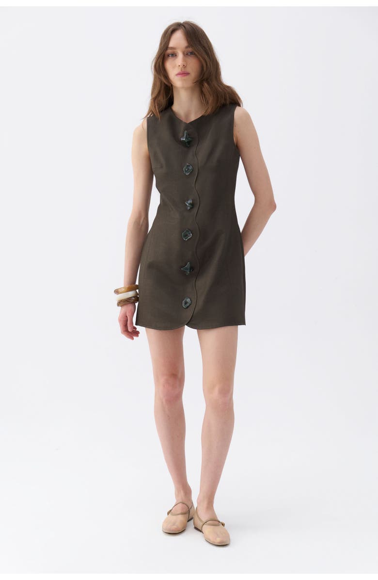 Nocturne Seashell Accessorized Mini Dress, Alternate, color, 