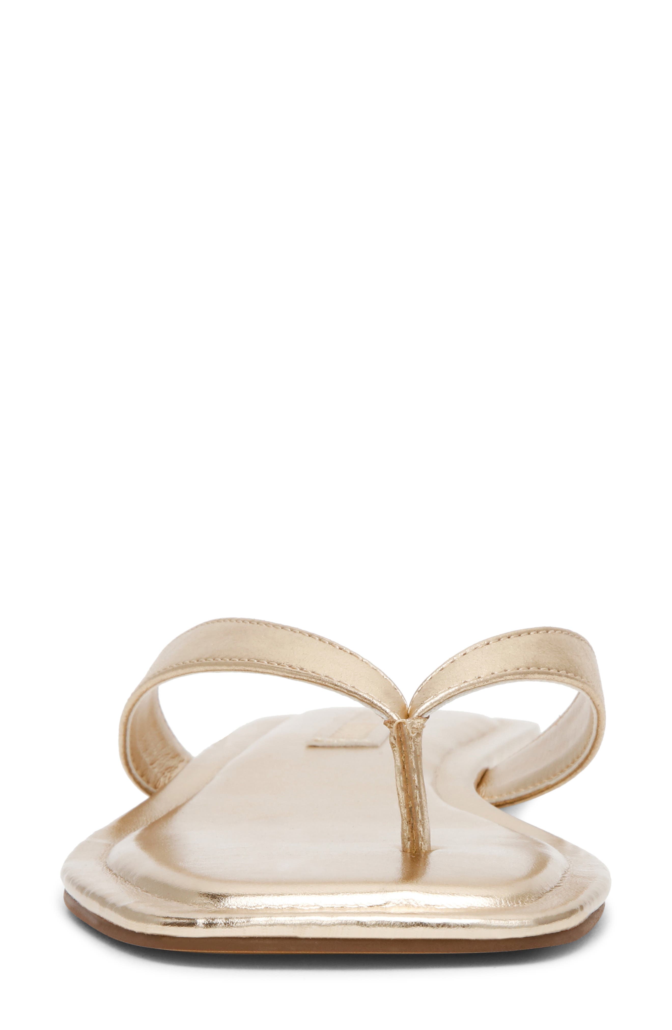 Trella Flip Flop, Alternate, color, GOLD LEATHER
