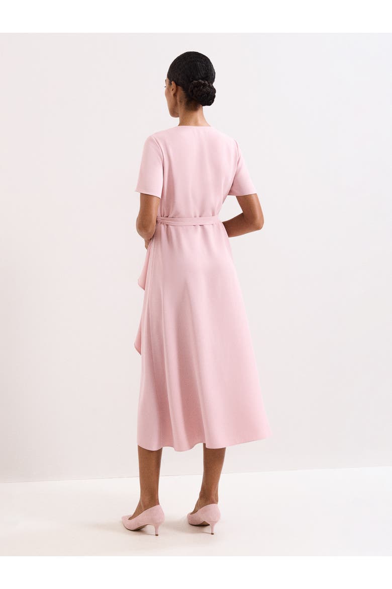 Julissa Short Sleeve Wrap Dress, Alternate, color, Pale Pink