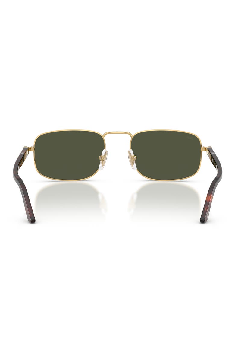 56mm Pillow Sunglasses, Alternate, color, GOLD / GREEN