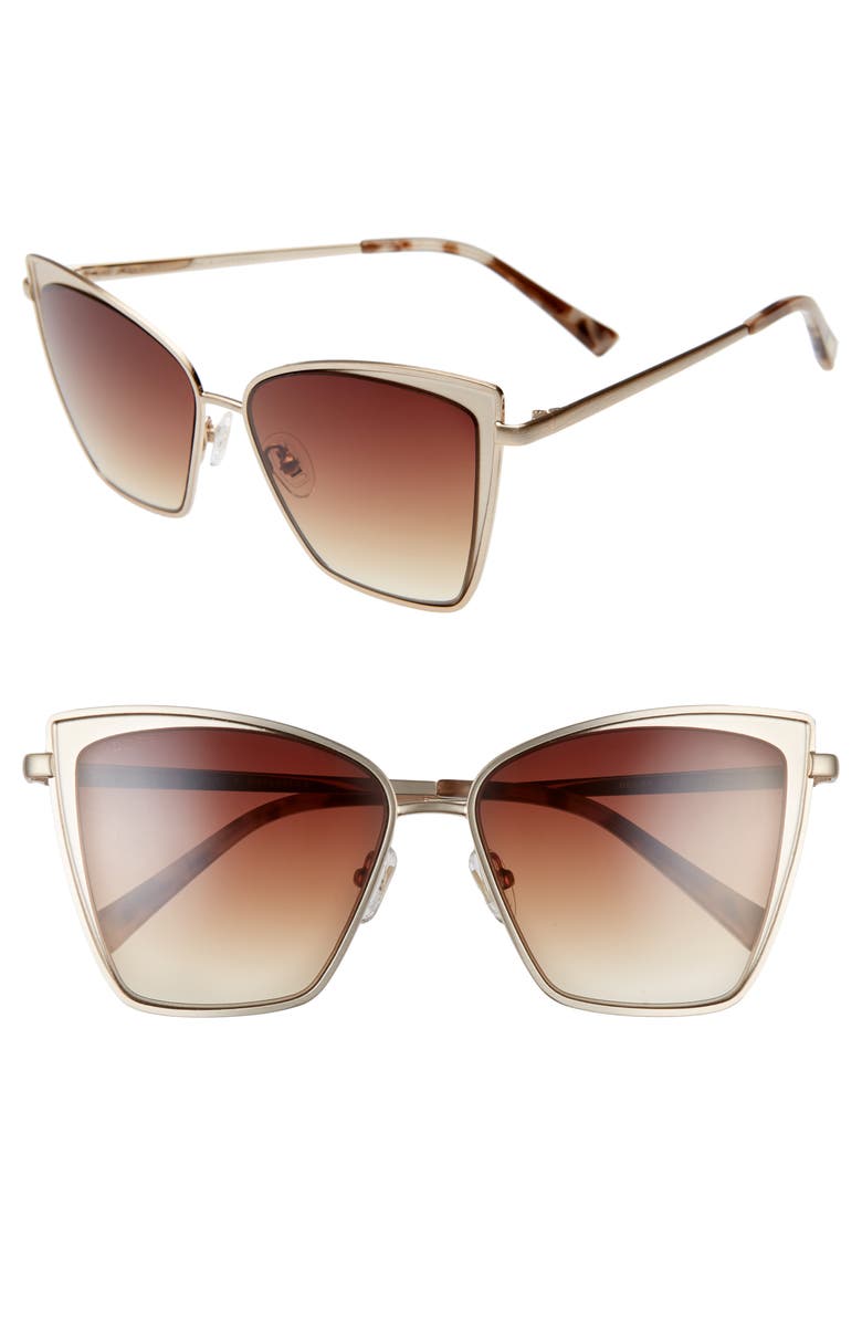 DIFF Becky 57mm Cat Eye Sunglasses, Main, color, 