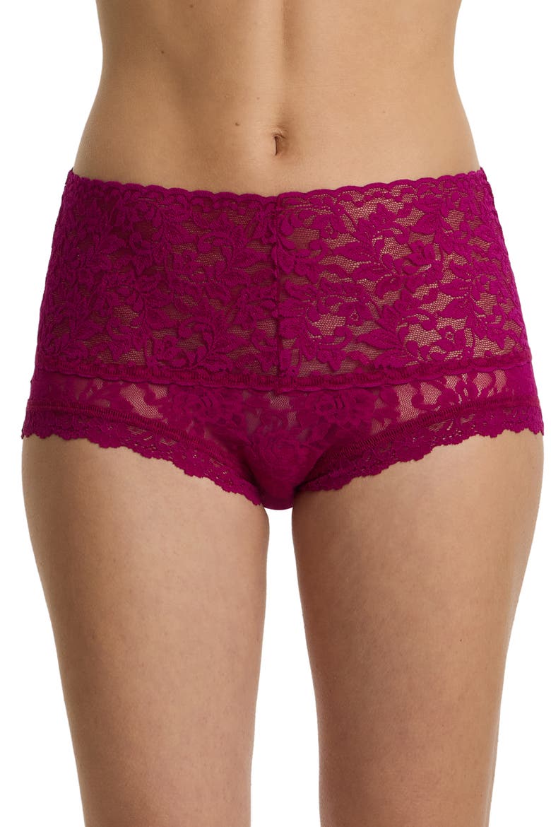 Retro Lace Boyshorts, Alternate, color, FROM THE VINE