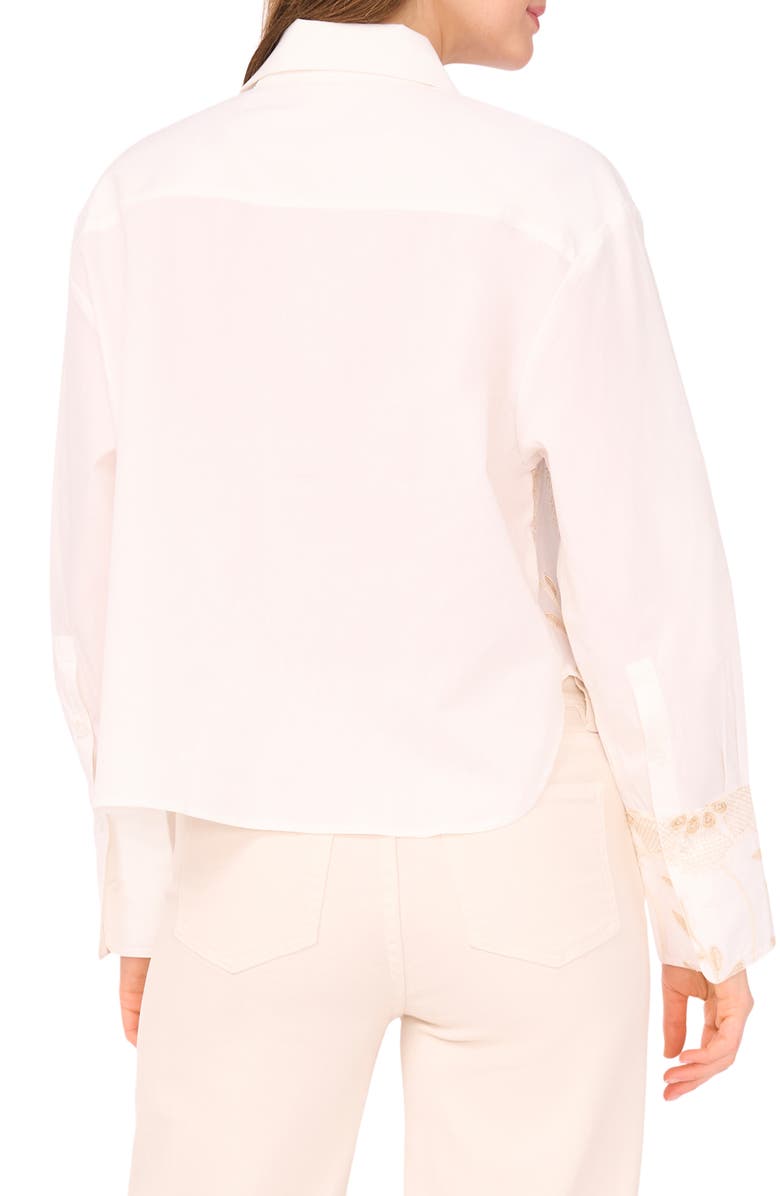 Parker The Corbin Long Sleeve Button Front Shirt, Alternate, color, Lucent White