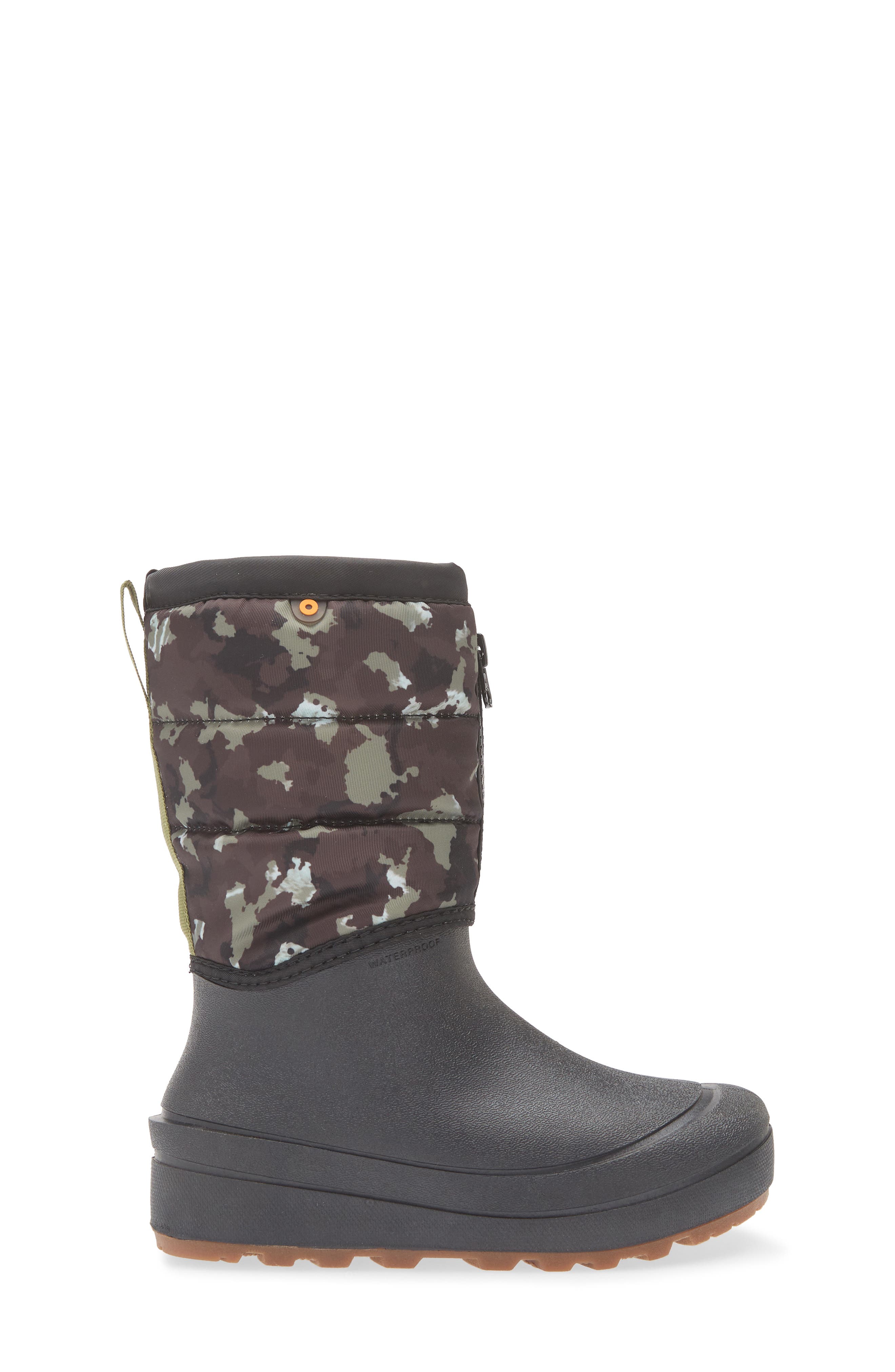 Bogs Snow Shell Waterproof Camo Boot, Alternate, color, Black Multi