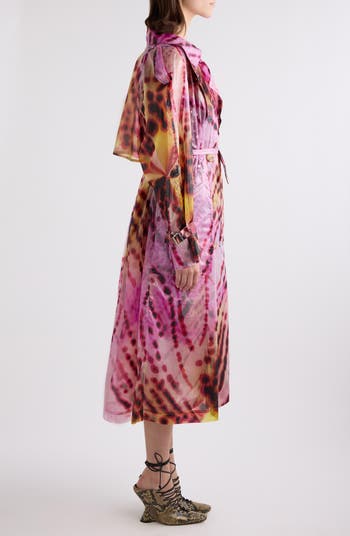 Dries Van Noten Risto Nylon & Silk Trench Coat | Nordstrom