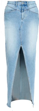 Bayeas Lauren Mid Rise Front Slit Maxi Skirt