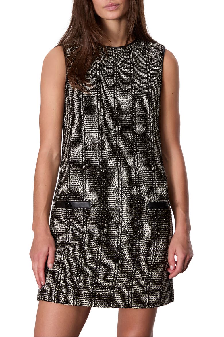 Frances Cotton Shift Dress, Alternate, color, BLACKMULT