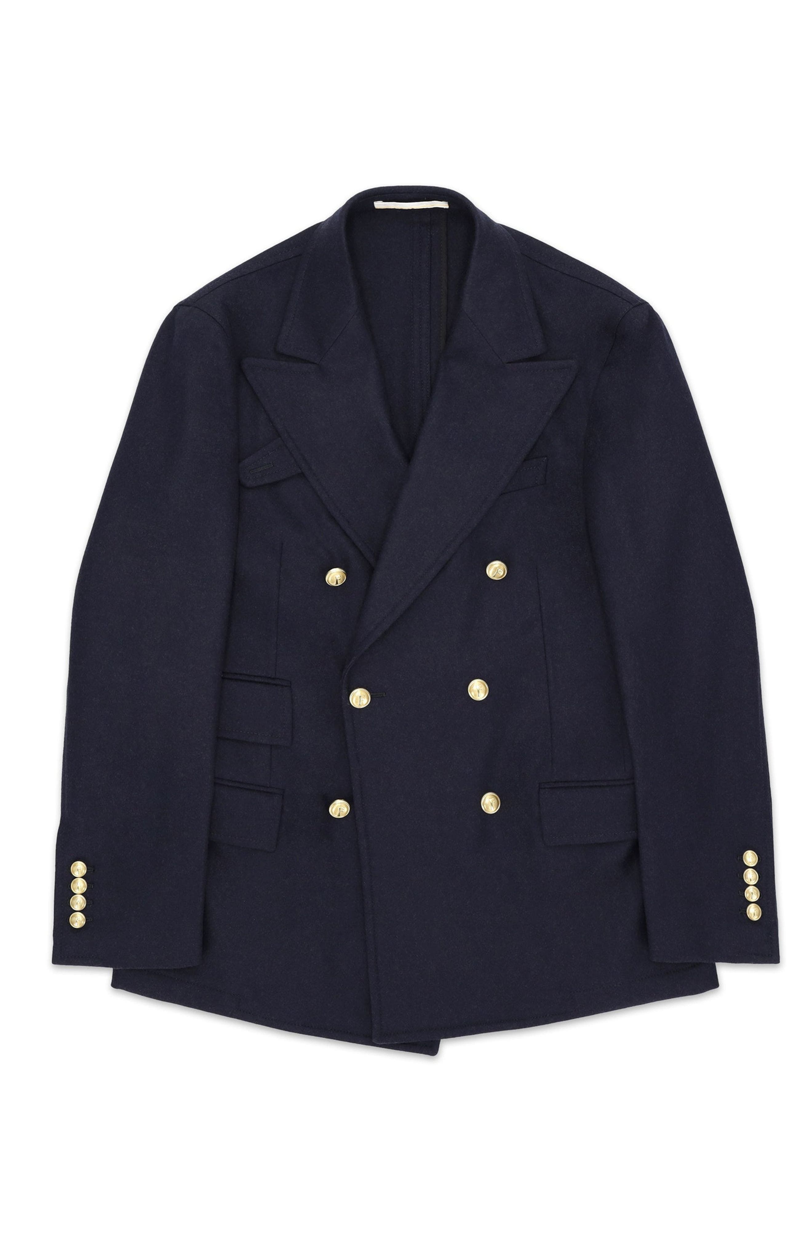 Classic Double-Breasted Merino Wool Blazer