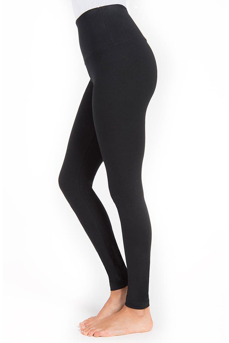 Lyssé Control Top High Waist Leggings, Alternate, color, BLACK