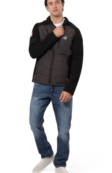 Men's Hybrid Softshell Puffer Jacket