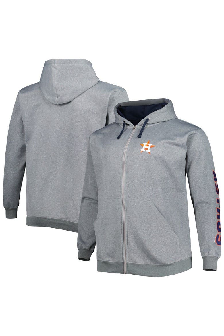 Men's Profile Ash Houston Astros Big & Tall Pullover Hoodie, Main, color, Ash