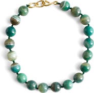 Madewell Semiprecious Stone Oversize Beaded Choker Necklace