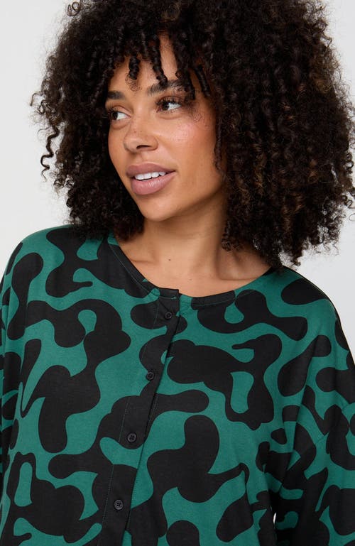 Turtledove London Organic Cotton Matilda Midi Dress In Green