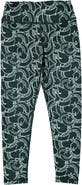 ZOOZATZ Girls Youth ZooZatz Green/White Michigan State Spartans Stacked Mascot Leggings