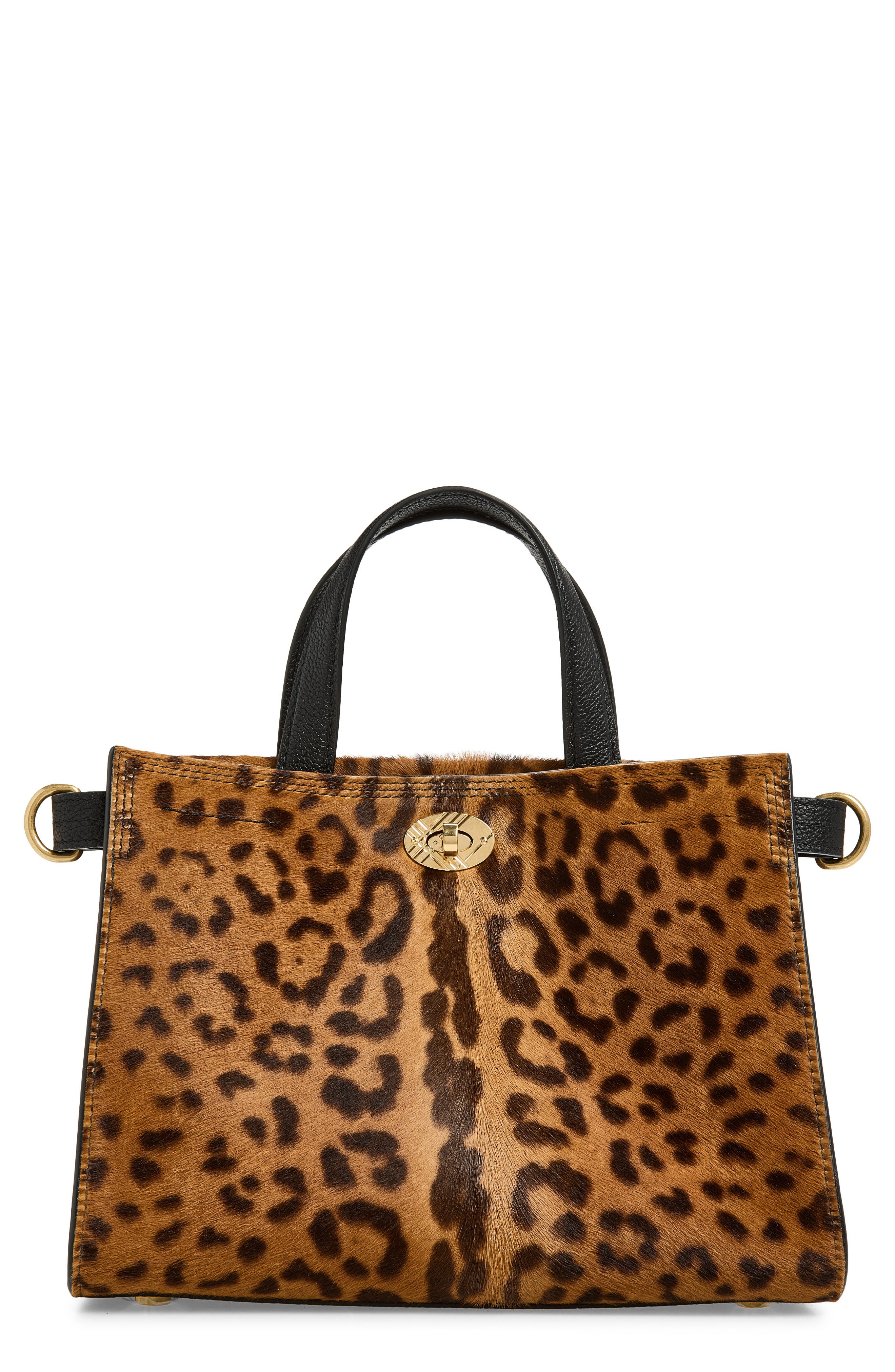 Cotswolds Genuine Calf Hair Tote, Main, color, LEOPARD/ BLACK