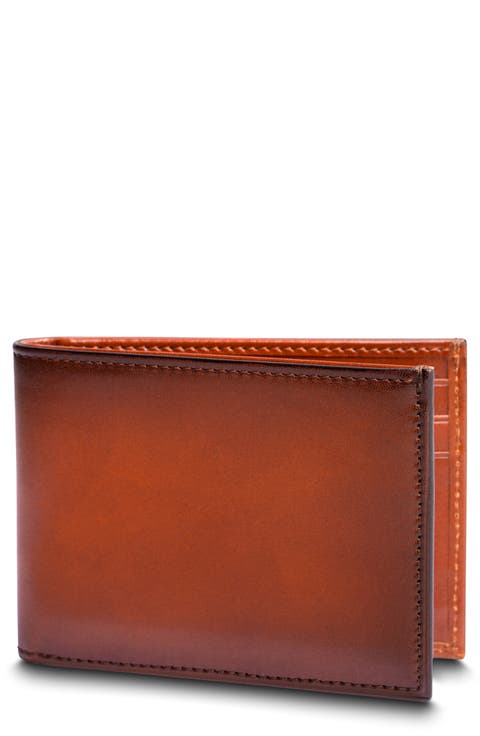 Burnished Leather Small Bifold Wallet