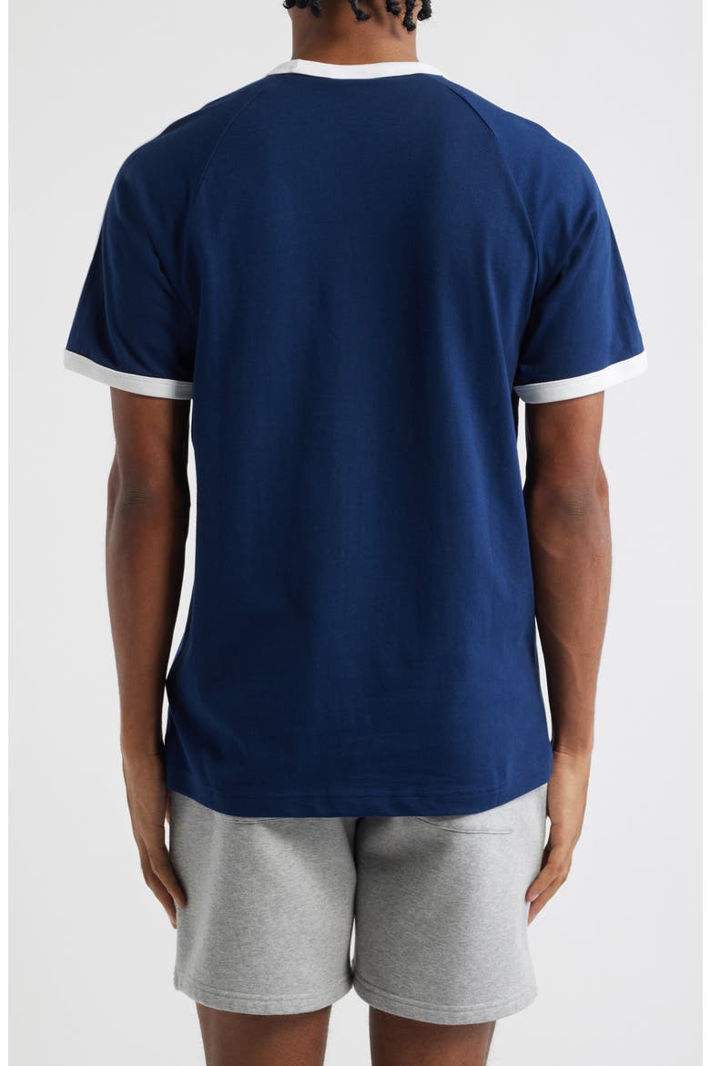 3-Stripes Cotton T-Shirt, Alternate, color, NIGHT INDIGO