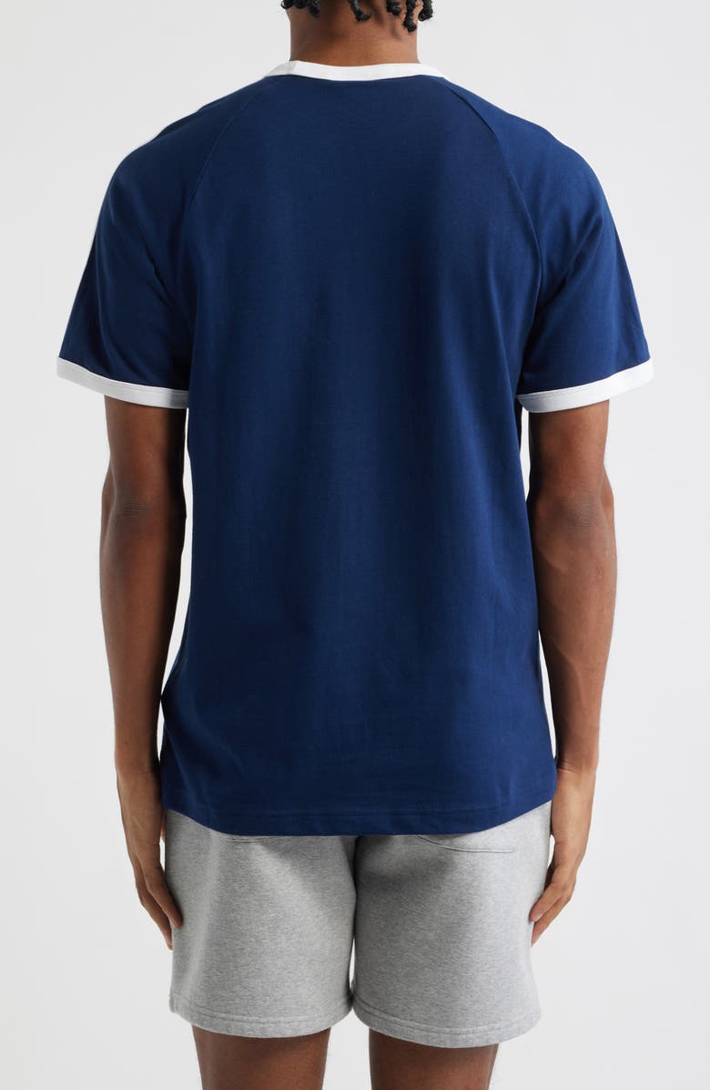 adidas 3-Stripes Cotton T-Shirt, Alternate, color, Night Indigo