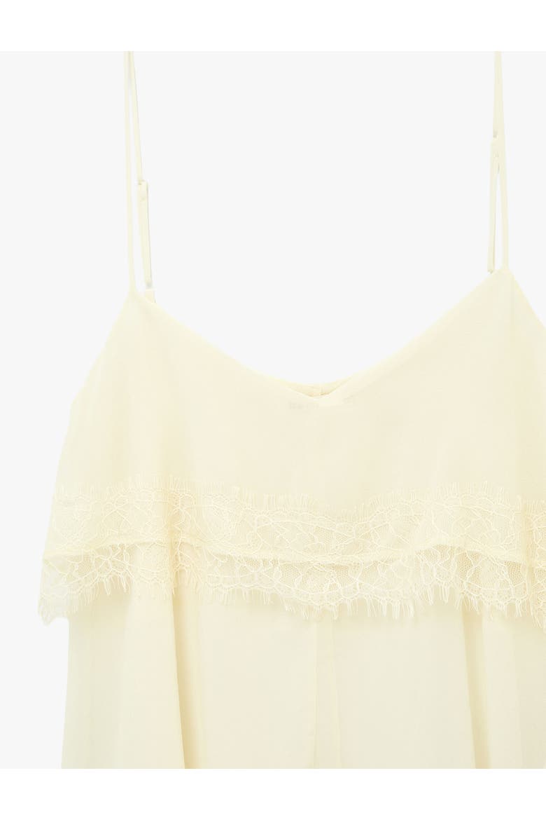 Lace Detail Layered Chiffon Camisole, Alternate, color, YELLOW