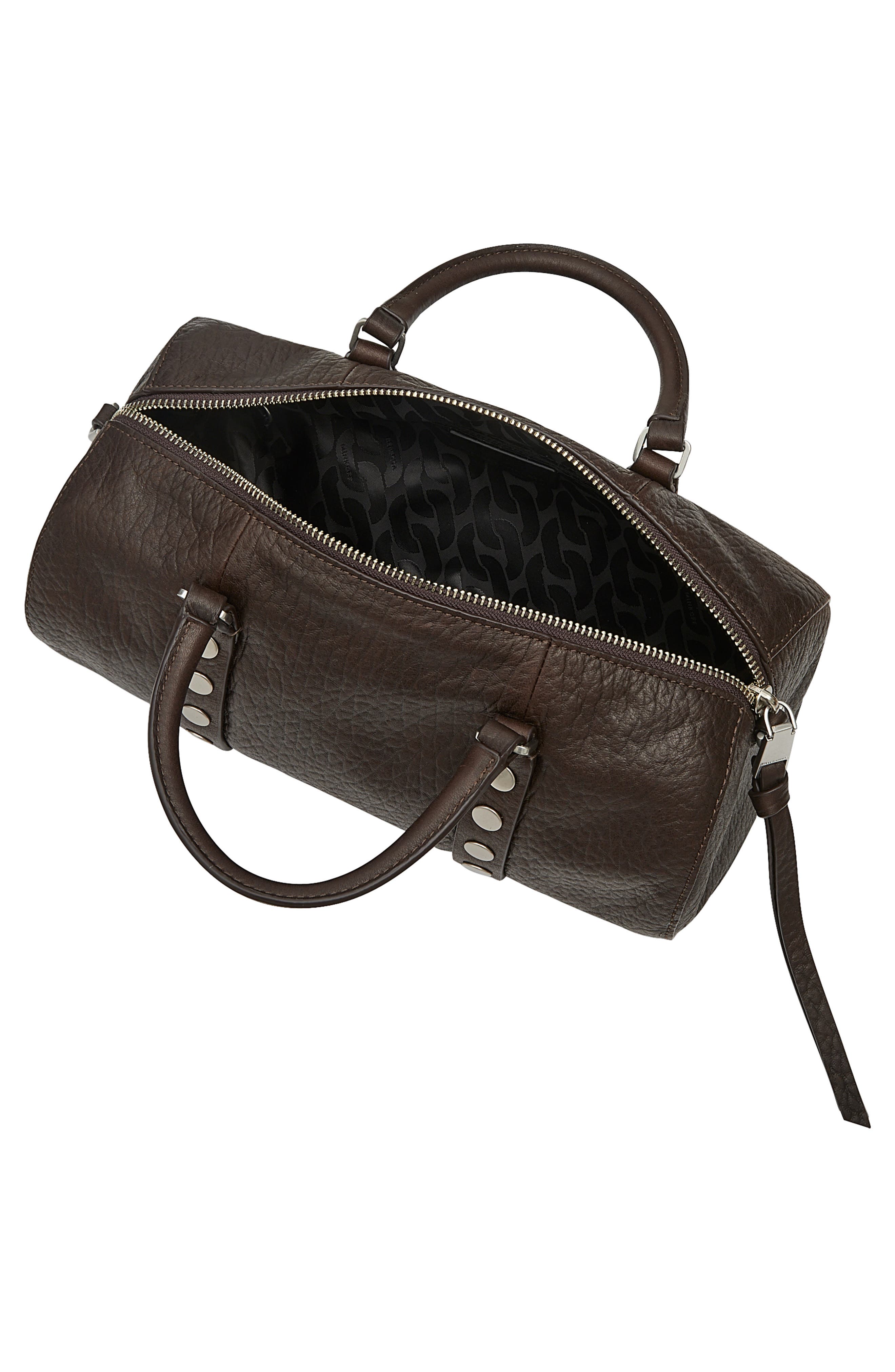 Rebecca Minkoff Tootsie Leather Barrel Crossbody Bag, Alternate, color, Fondant