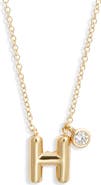 Chelsea28 Goldtone Initial Pendant Necklace