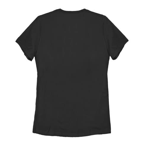 Mickey & Friends Cheetah Print Minnie Mouse Bow Graphic T-shirt In Black
