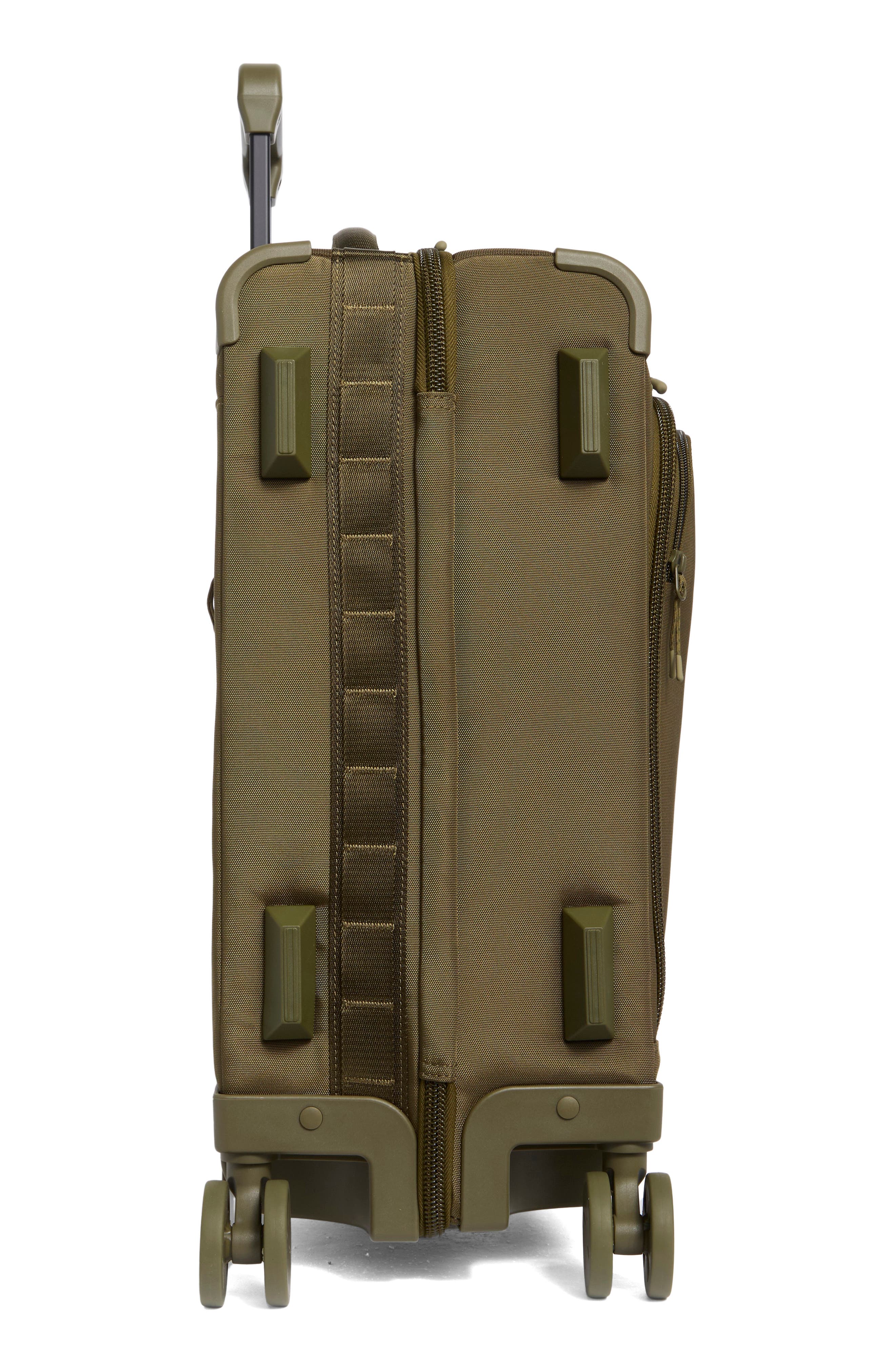 Dagne Dover Seattle Carry-On Rolling Suitcase, Alternate, color, Dark Moss