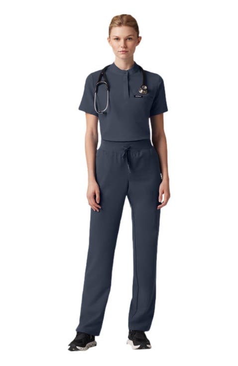 Savi Women's 1-Pocket Classic Banded Collar Scrub Top