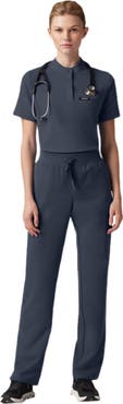 JAANUU Savi Women's 1-Pocket Classic Banded Collar Scrub Top