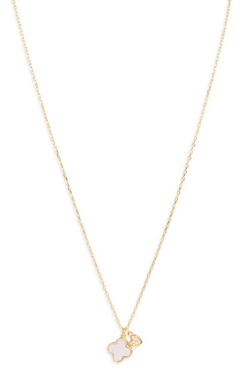 Clover & Heart Pendant Necklace
