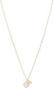 Argento Vivo Sterling Silver Clover & Heart Pendant Necklace