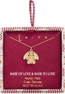 Leith Pavé Cubic Zirconia Bunny Pendant Necklace