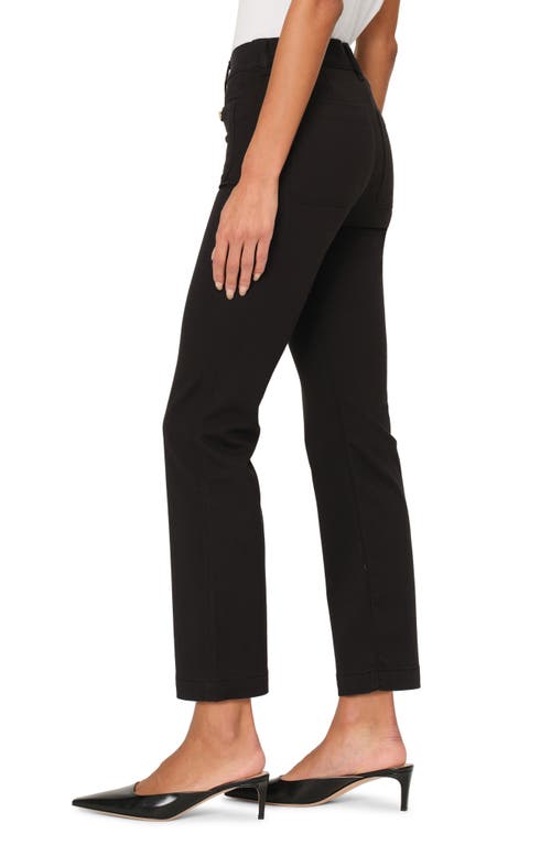 Dl1961 Mara Straight Mid-rise Instasculpt Ankle Jeans In Black