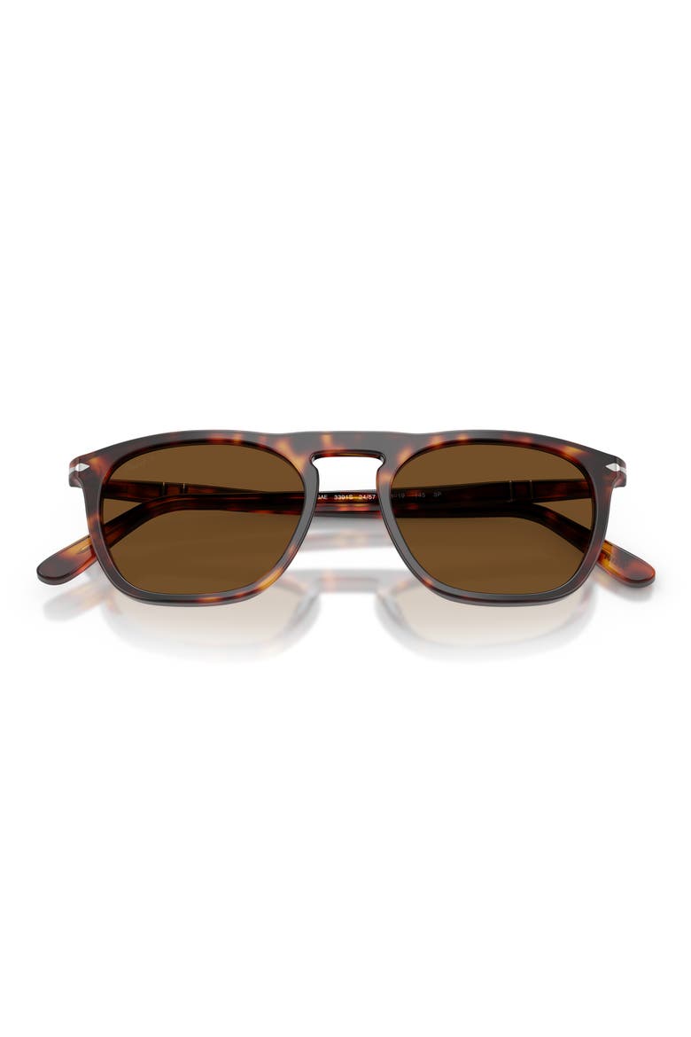 Gender Inclusive Gae 53mm Polarized Square Sunglasses, Alternate, color, HAVANA / POLAR BROWN