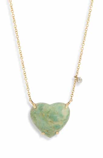 Meira T 14K Gold Mica Heart Pendant Necklace