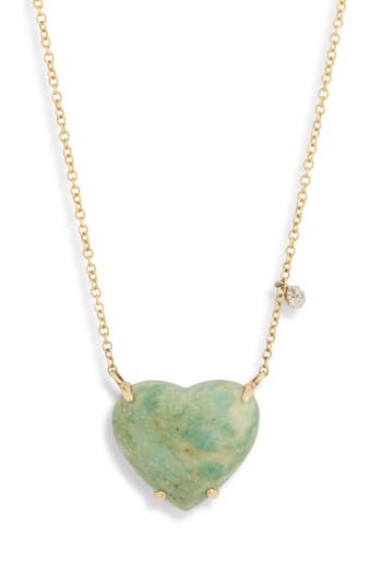 Meira T 14k Gold Mica Heart Pendant Necklace