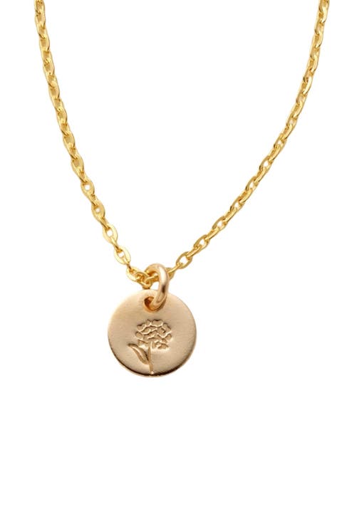 October Birth Flower Necklace