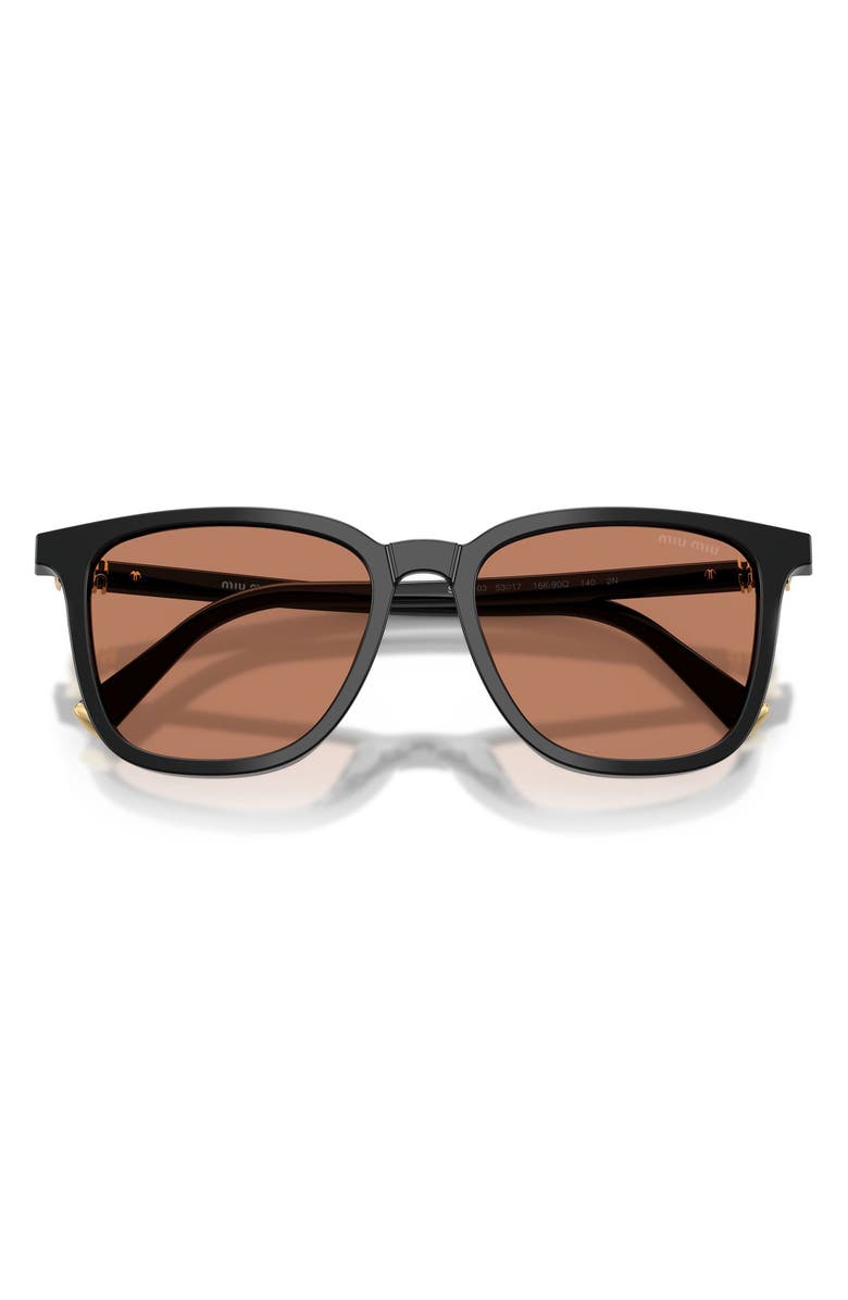 Miu Miu 53mm Square Sunglasses, Alternate, color, 