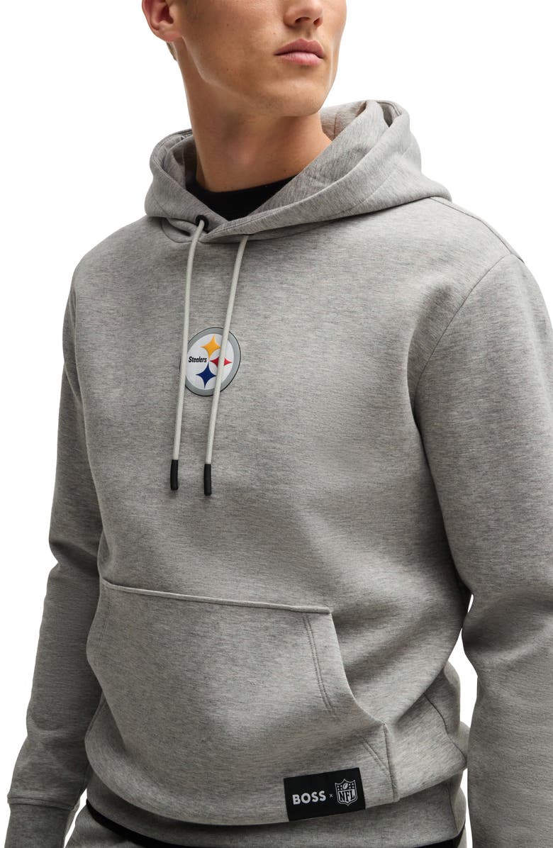 BOSS x NFL Woodson Graphic Hoodie, Alternate, color, Pittsburgh Steelers