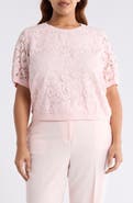 Tahari ASL Lace Front Sweater