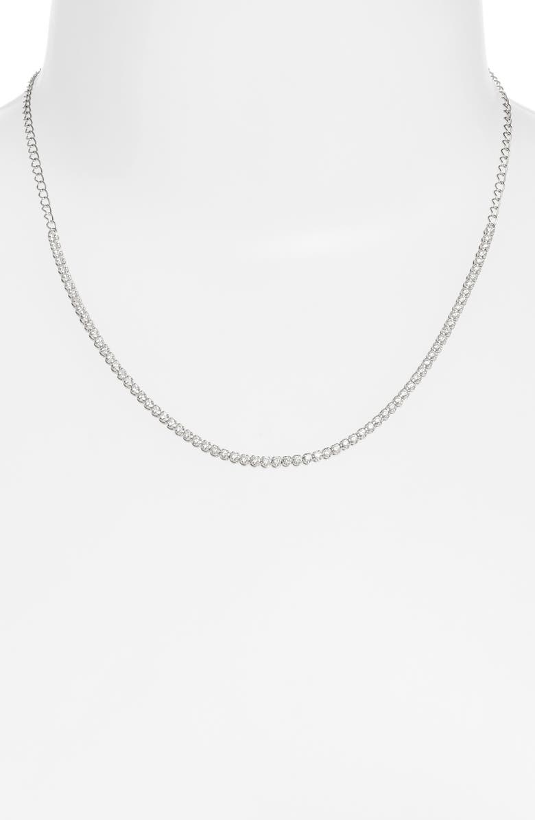 Meira T Diamond Tennis Necklace, Alternate, color,