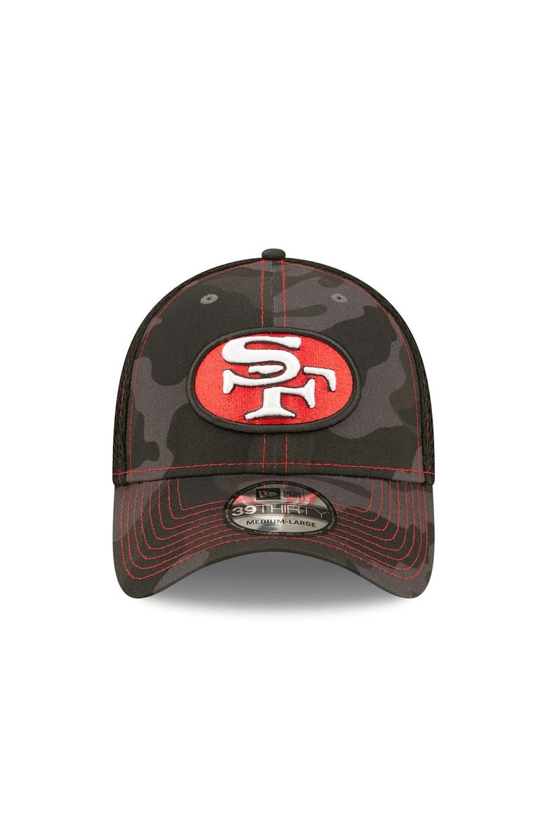 New Era Men's New Era Camo/Black San Francisco 49ers Historic Logo Neo 39THIRTY Flex Hat, Alternate, color,