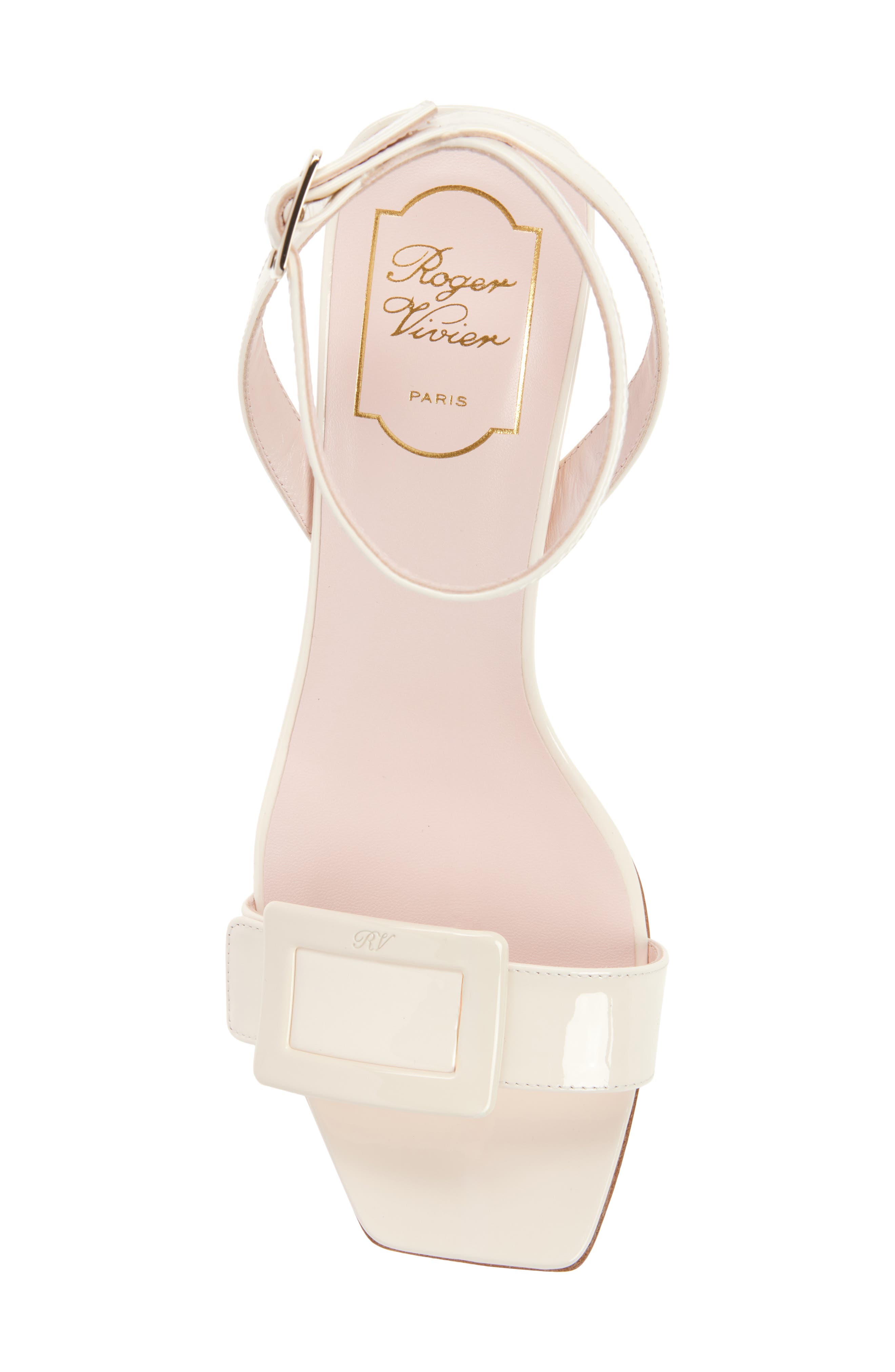 Roger Vivier Belle Vivier Ankle Strap Wedge Sandal, Alternate, color, Cire