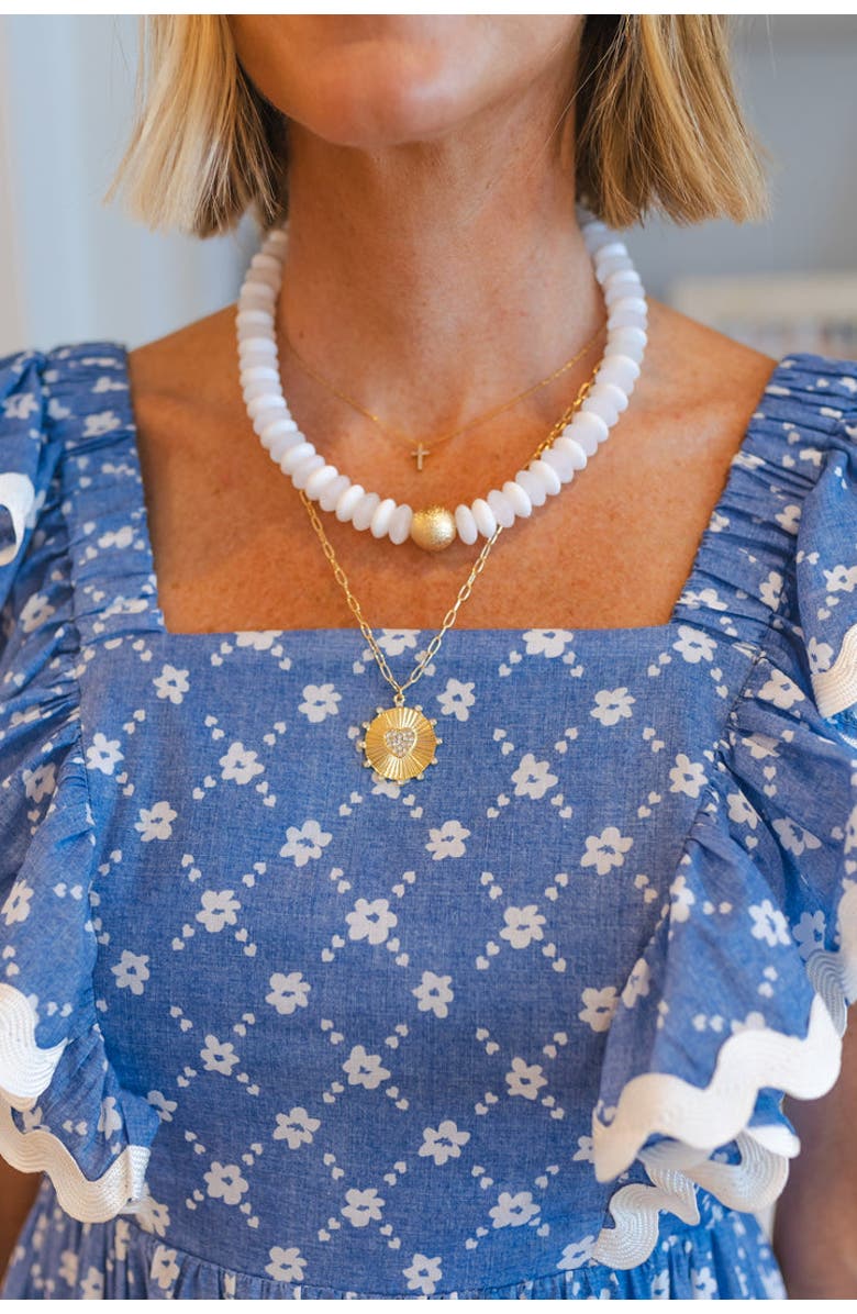 Erin McDermott Jewelry Scarlett Necklace, Alternate, color, Gold