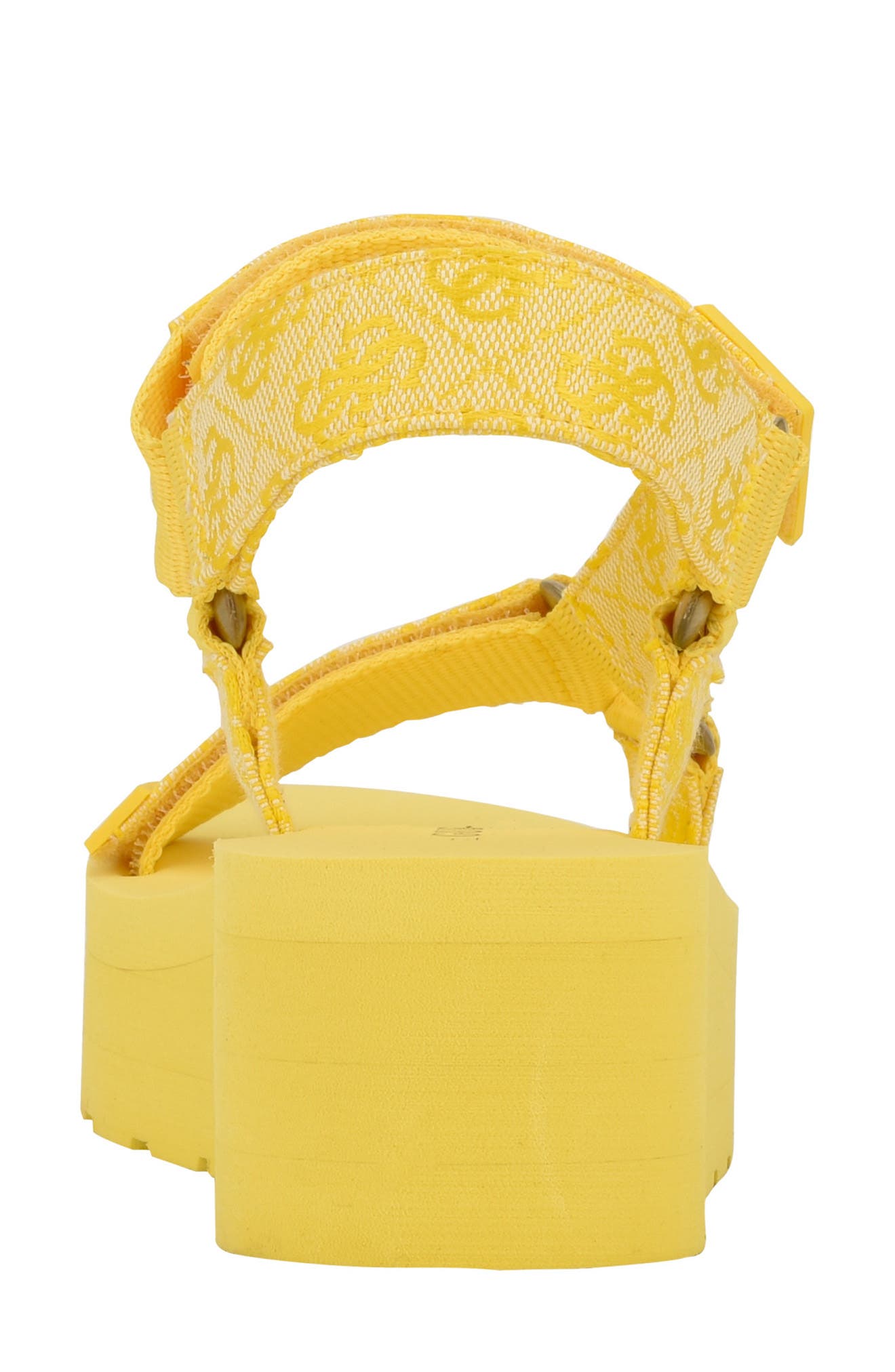 GUESS Avin Platform Sandal, Alternate, color, Yellow
