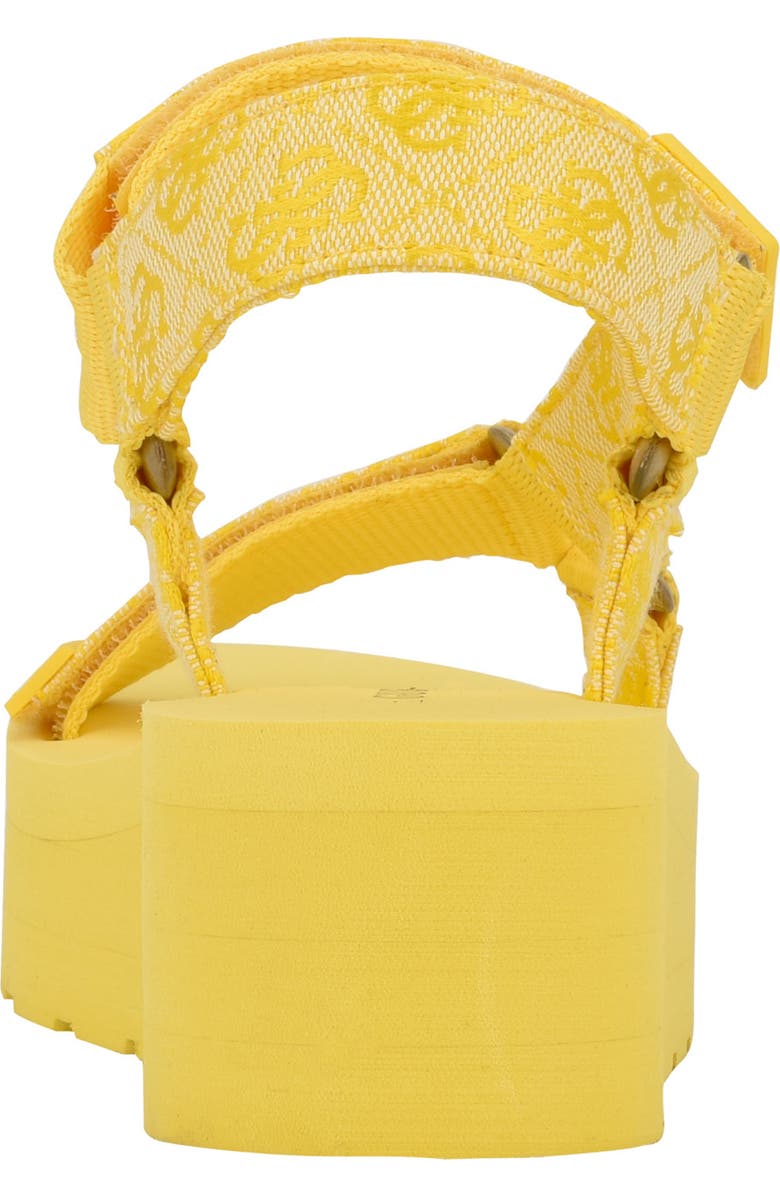 GUESS Avin Platform Sandal, Alternate, color, Yellow