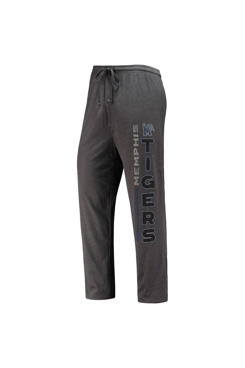 Men's Concepts Sport Heathered Charcoal/Royal Memphis Tigers Meter T-Shirt & Pants Sleep Set, Alternate, color, Heather Charcoal
