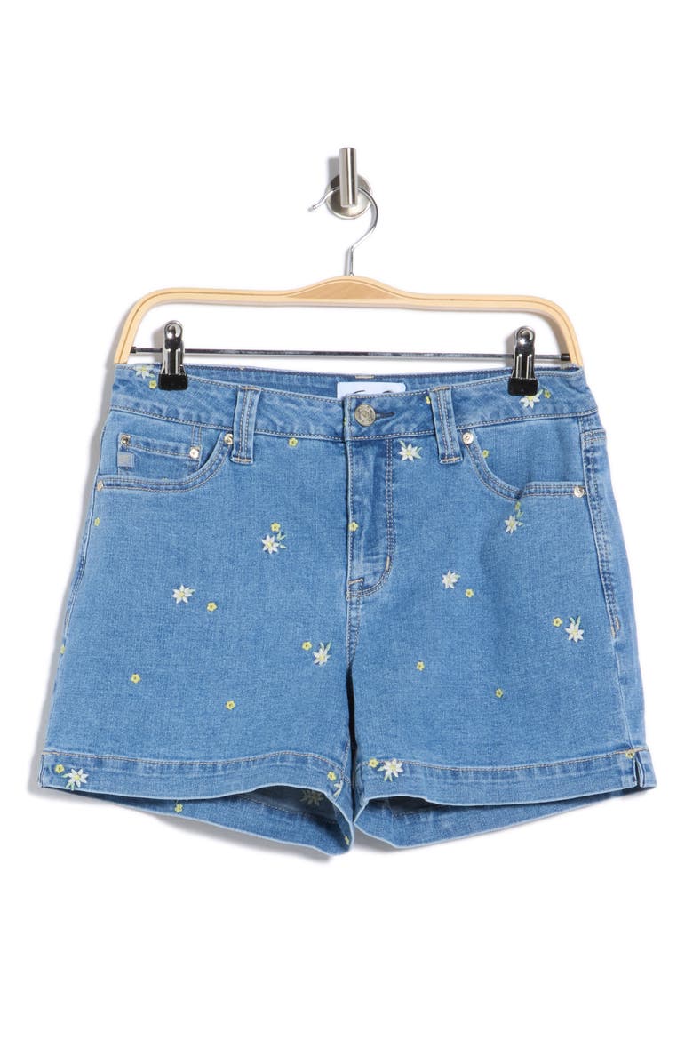 Weekend Shorts, Alternate, color, DAISY EMBROIDERY
